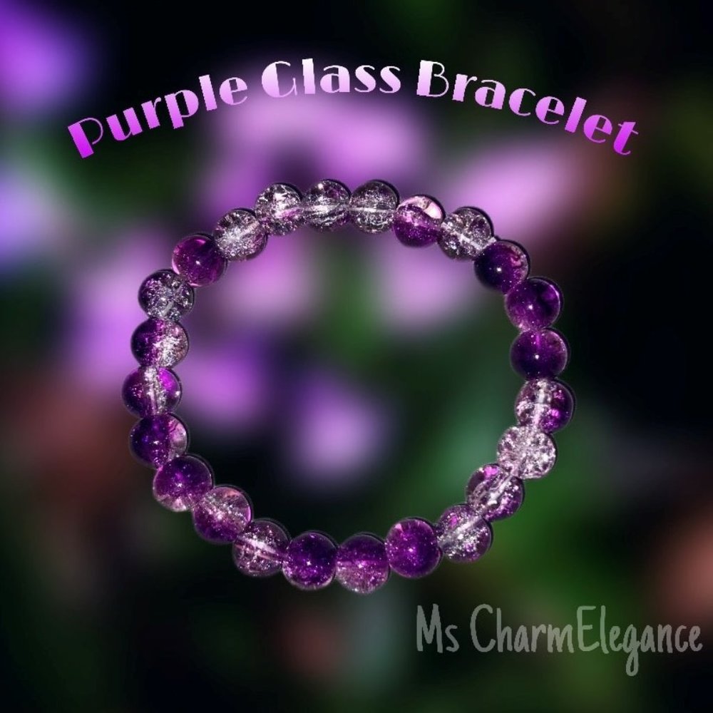 💜Purple Glass Bracelet💜